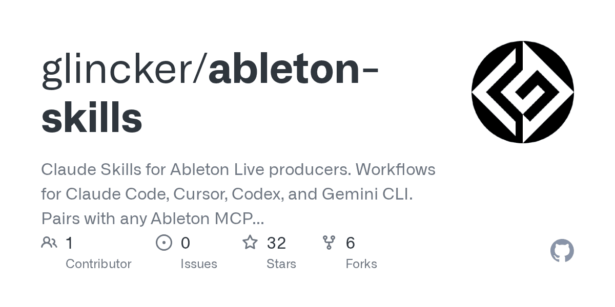 Ableton Skills screenshot